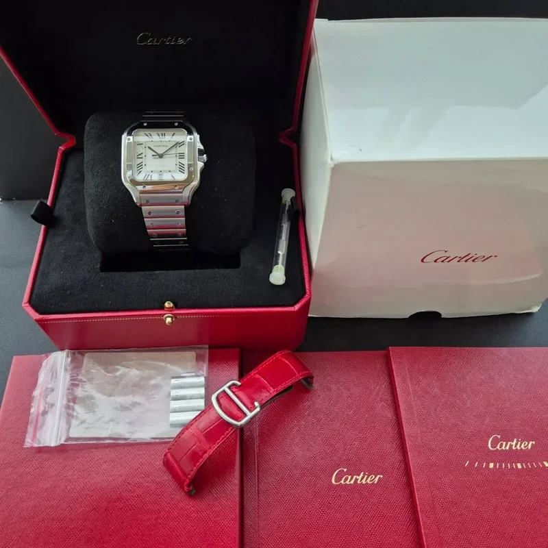 Thumb Santos Large Stainless Steel / White