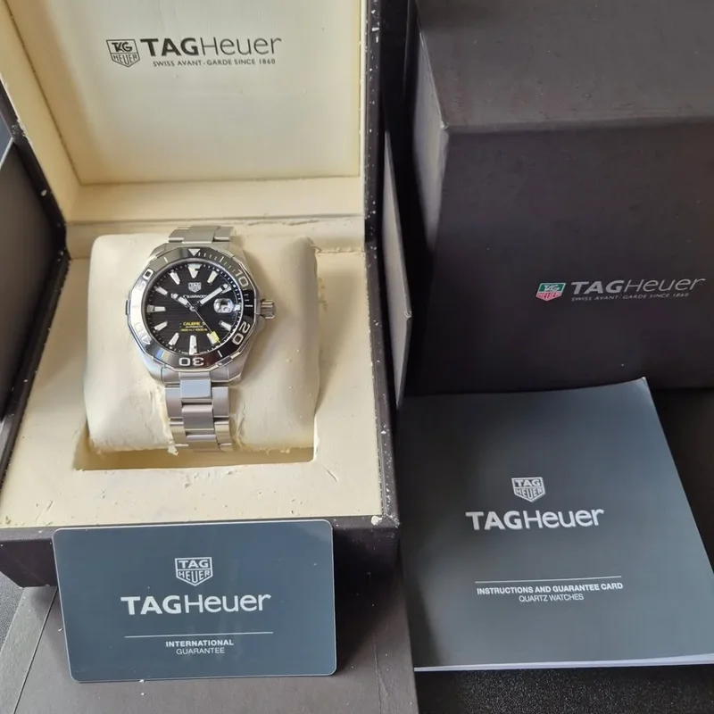 Thumb Aquaracer 300M Calibre 5 41 Stainless Steel / Black / Steel