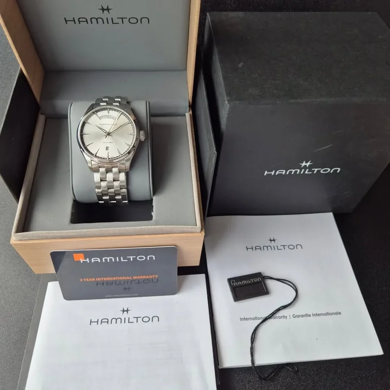 Thumb Jazzmaster 42 Day Date Stainless Steel / Silver / Bracelet