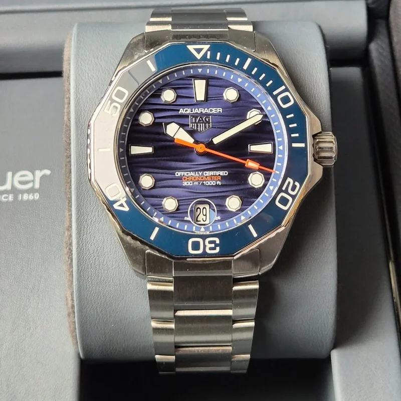 Aquaracer Professional 300 Blue Stainless Steel / Rubber