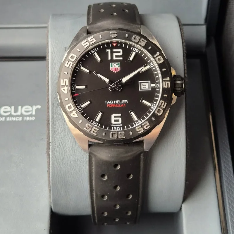 Thumb Formula 1 Quartz 41 Stainless Steel / Black / Rubber