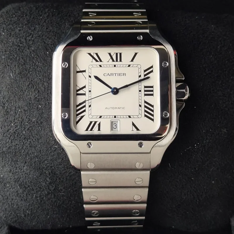 Santos Large Stainless Steel / White