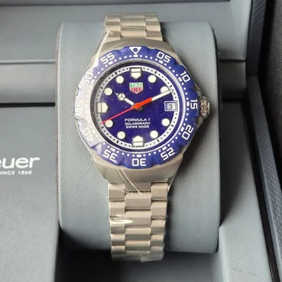 Formula 1 Solargraph 38 Stainless Steel / Blue