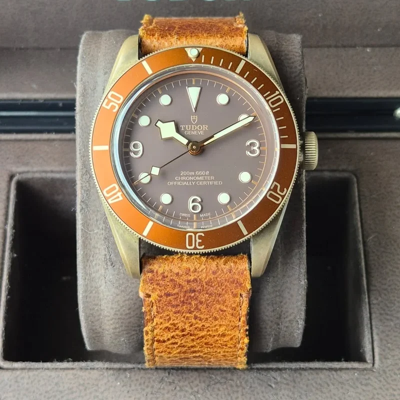 Heritage Black Bay Bronze / Brown / Leather