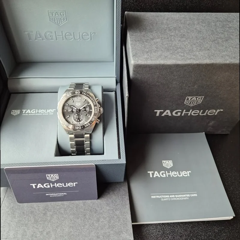 Thumb Formula 1 Chronograph Quartz 43 Stainless Steel / Black