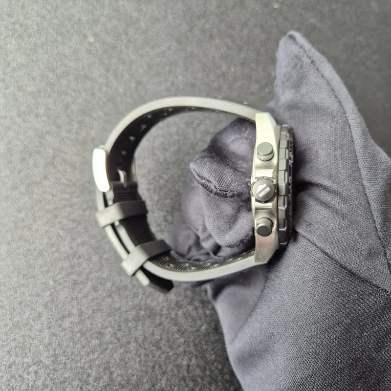 Thumb Formula 1 Chronograph Quartz 43 Stainless Steel / Black / Rubber