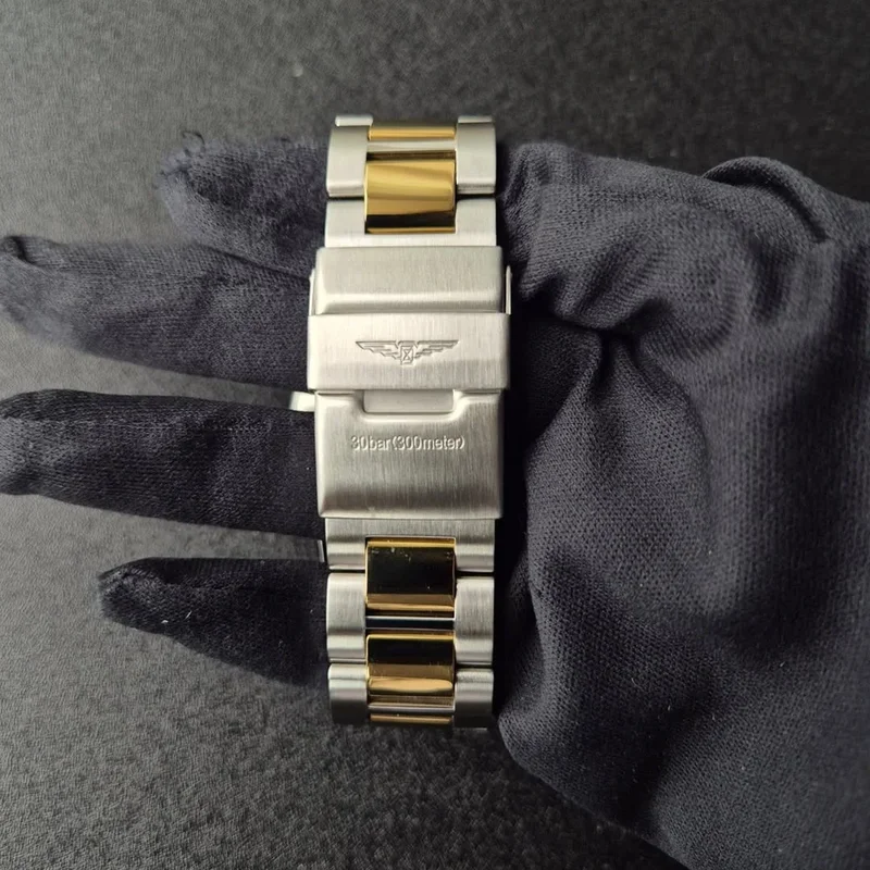 Thumb HydroConquest 41 Automatic Stainless Steel / Yellow Gold / Blue