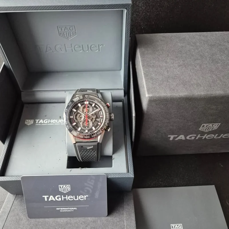 Thumb Carrera Calibre Heuer 01 45 Stainless Steel / Skeleton / Rubber