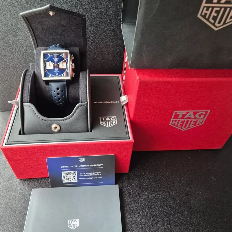 Thumb Monaco Calibre Heuer 02 Stainless Steel / Gulf