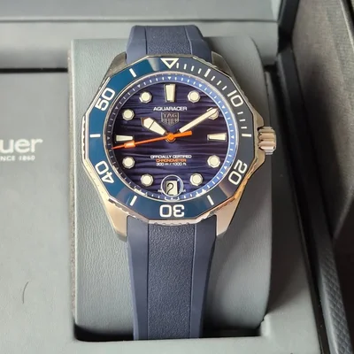 Aquaracer Professional 300 Blue Stainless Steel / Rubber