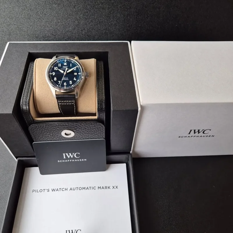 Thumb Pilot's Watch Mark XX Stainless Steel / Blue