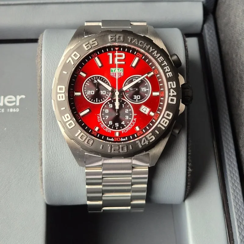 Formula 1 Quartz Chronograph Stainless Steel / Red