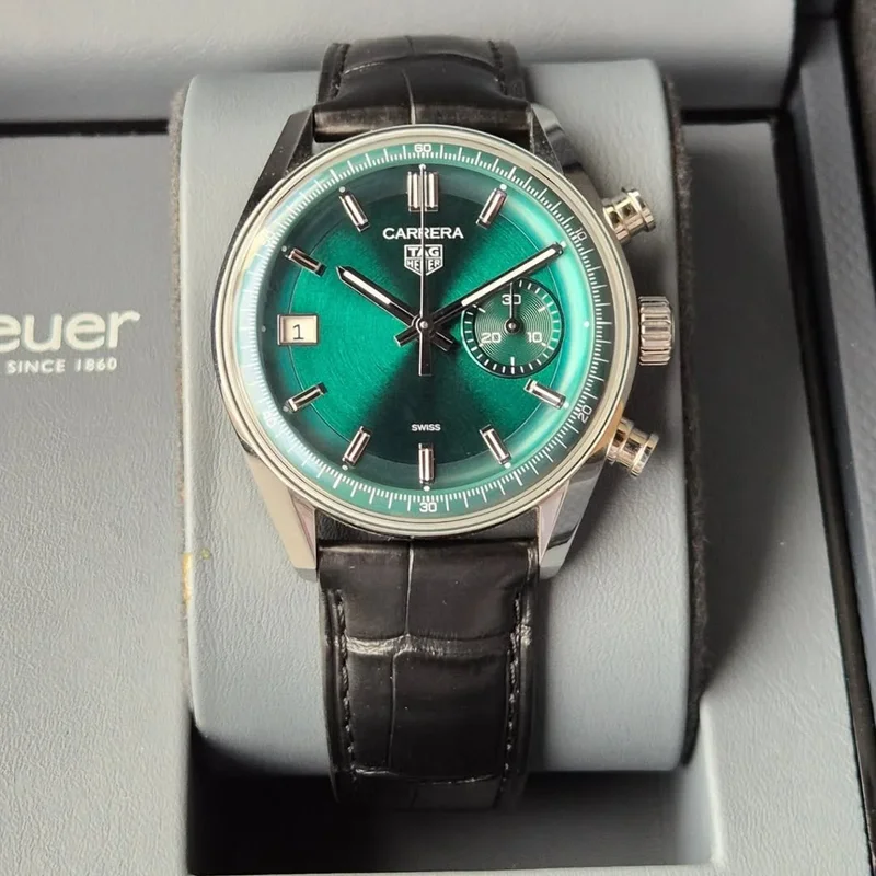 Carrera Chronograph Stainless Steel / Green