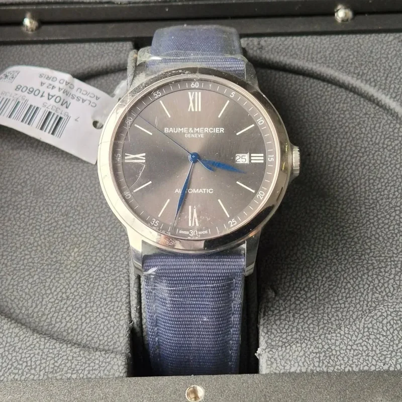 Classima 42 Automatic Stainless Steel / Grey / Blue Strap