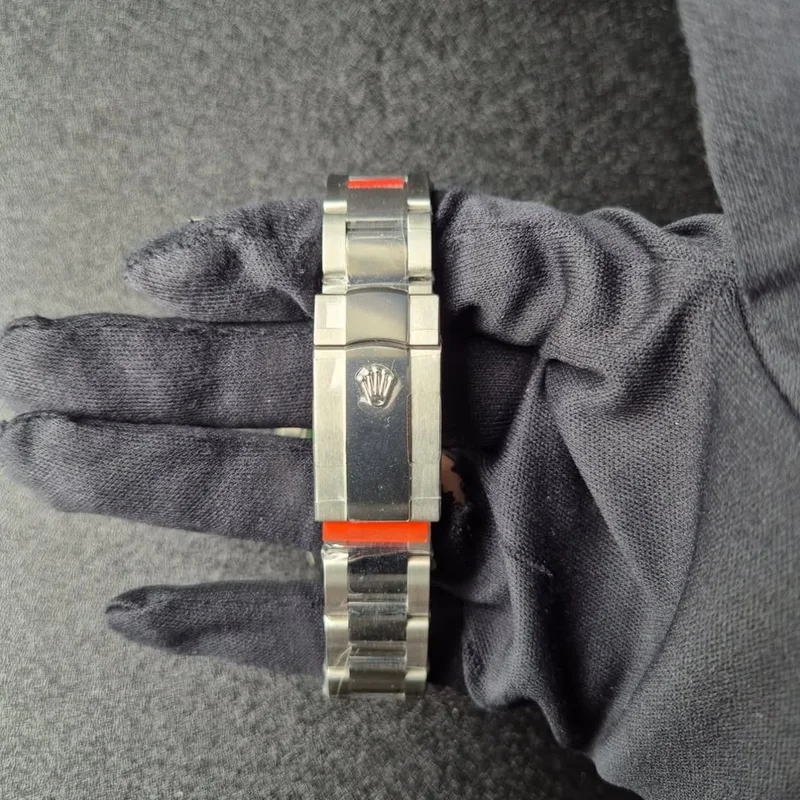 Thumb Datejust 41 Stainless Steel Smooth / Oyster / Green - Fluted