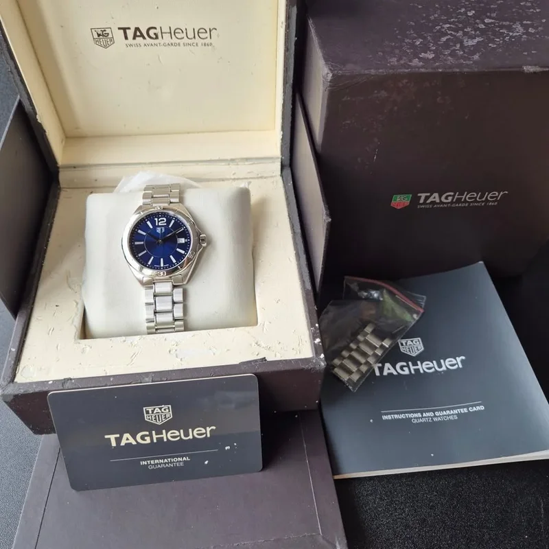 Thumb Formula 1 Quartz 35 Stainless Steel / Blue / Calf