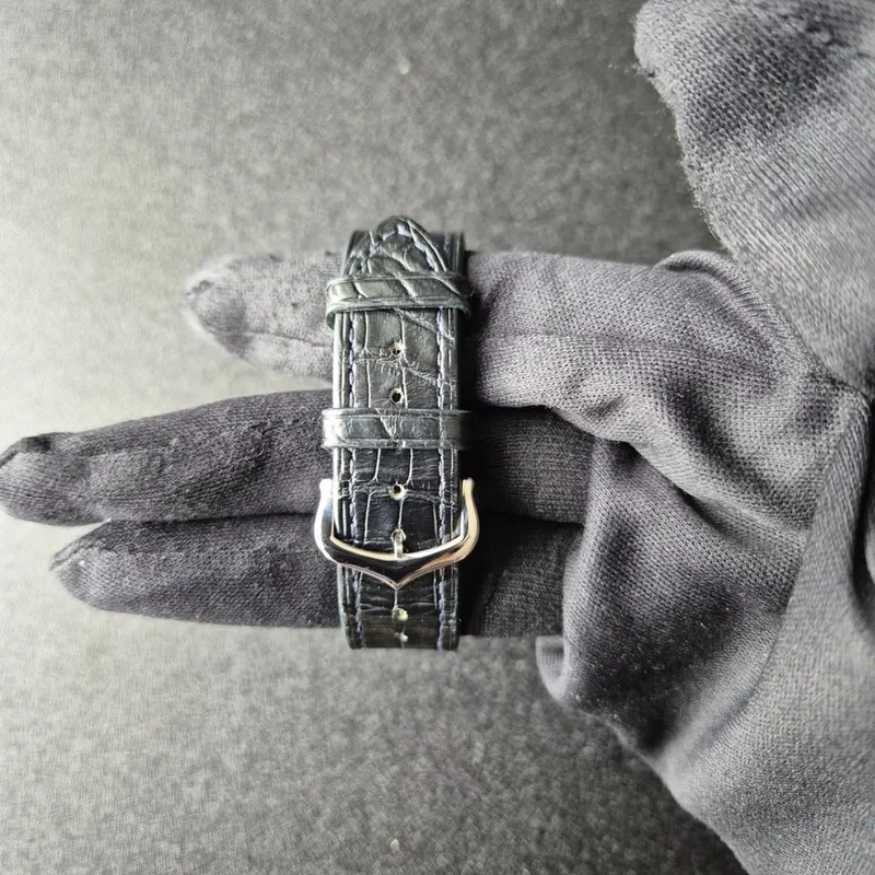 Thumb Santos Dumont Large / Blue Alligator Strap