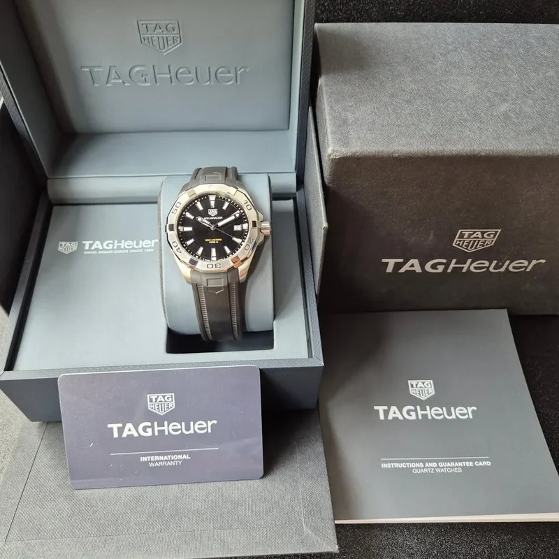 Thumb Aquaracer Quartz 300M 41 Stainless Steel / Black / Rubber