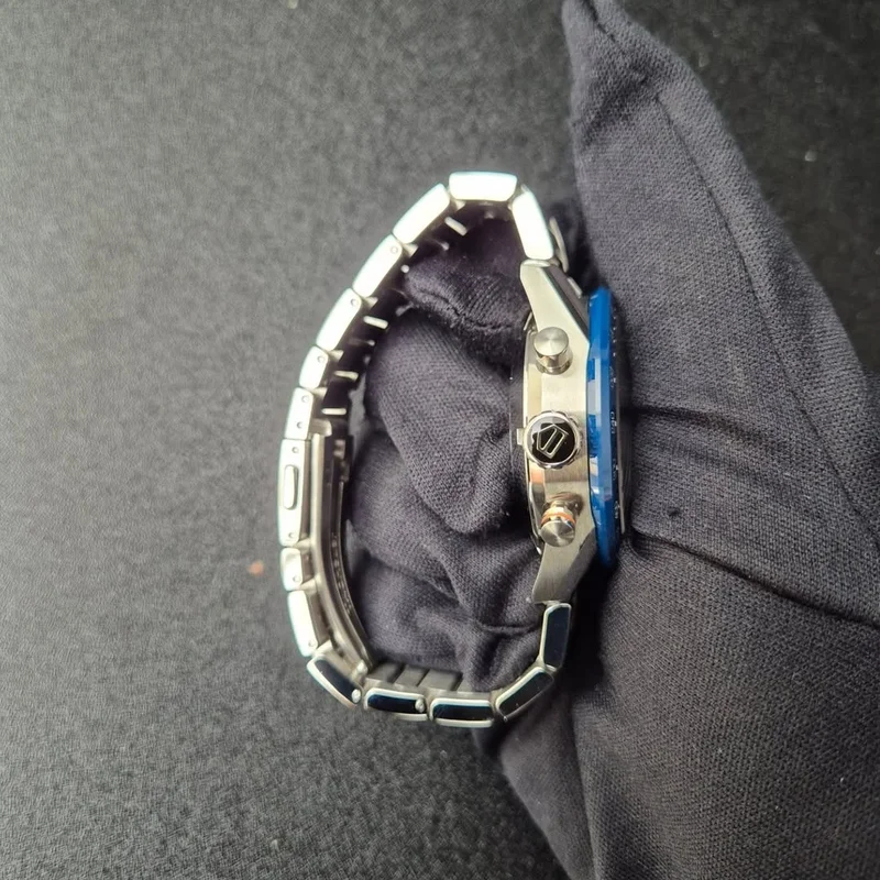 Thumb Carrera Calibre 16 41 Stainless Steel / Blue / Bracelet