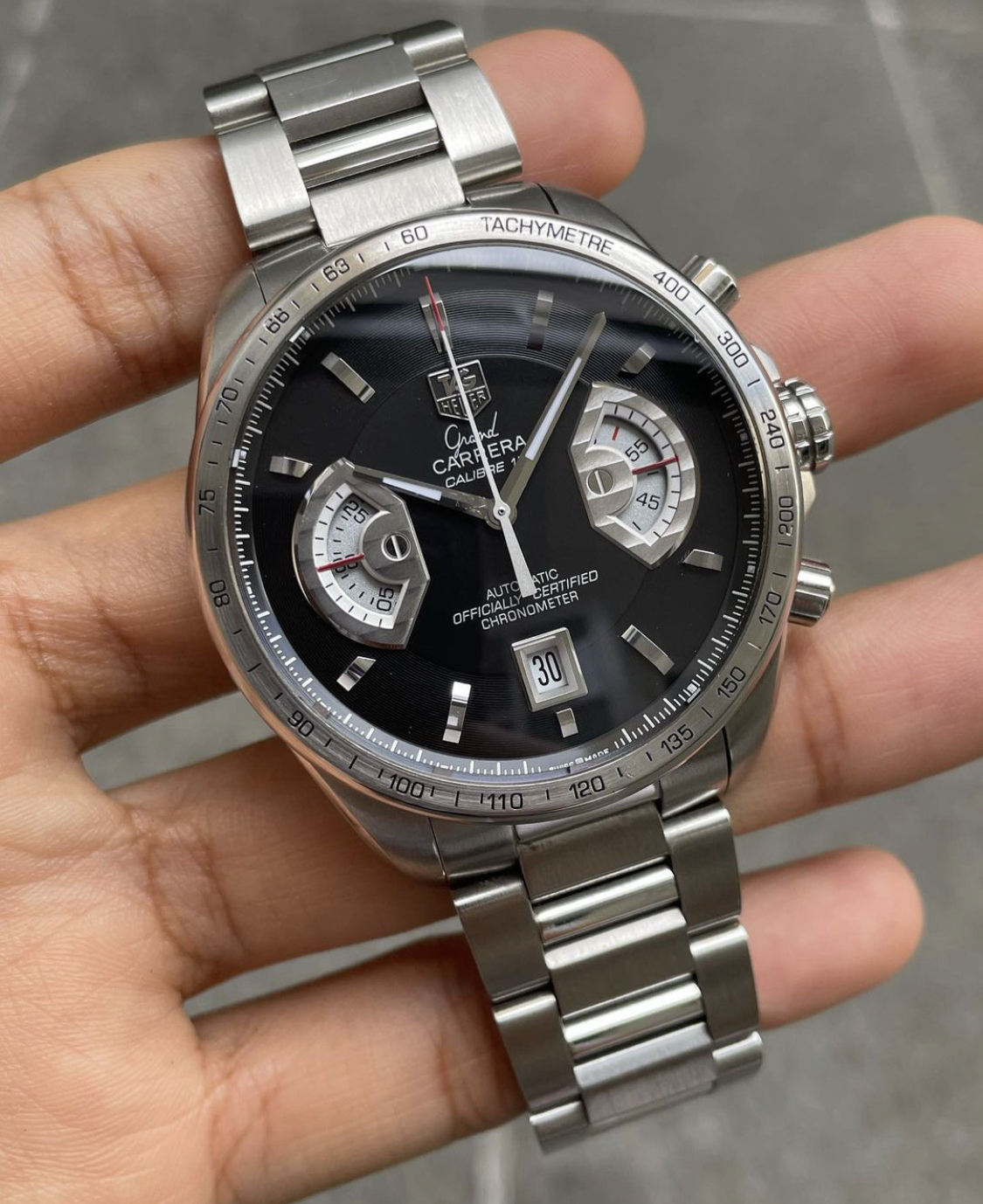 Jual TAG Heuer Grand Carrera Calibre 17 RS 43 Stainless Steel