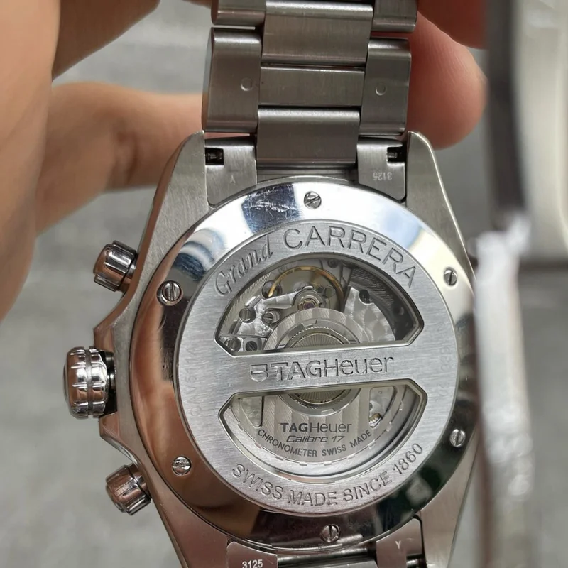 Thumb Grand Carrera Calibre 17 RS 43 Stainless Steel / Black / Bracelet