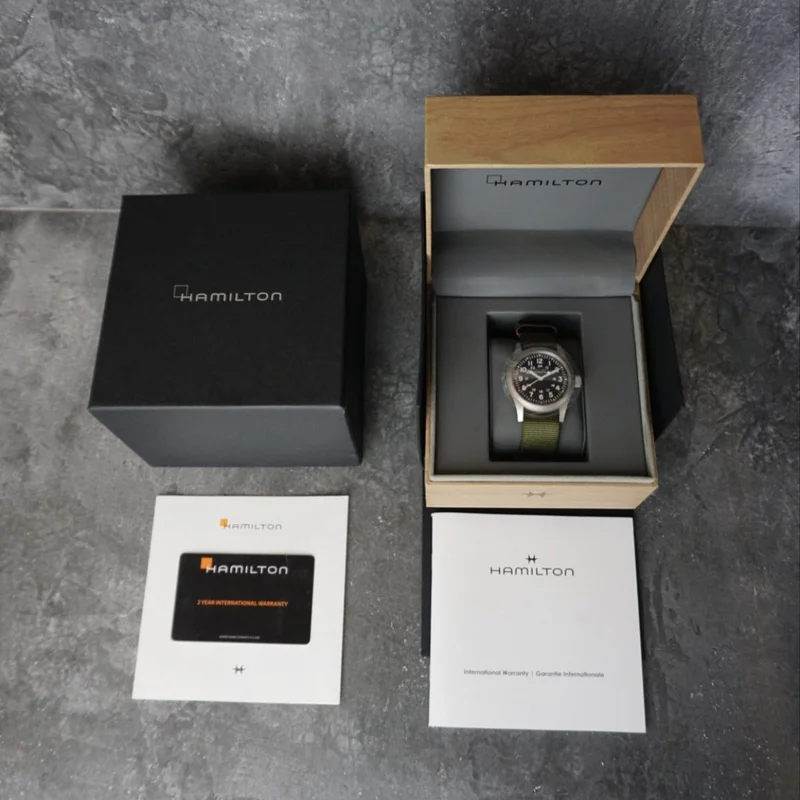 Thumb Khaki Field Mechanical 38 Black