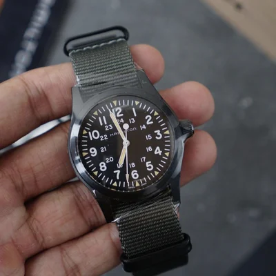 Khaki Field Mechanical 38 PVD / Black
