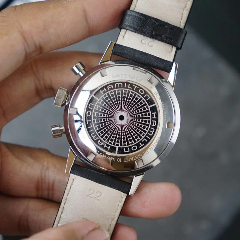 Thumb Intra-Matic 68 Auto Chrono Stainless Steel / Black / Strap