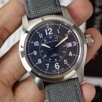 Khaki Field Auto 42 Stainless Steel / Green