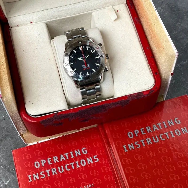 Thumb Seamaster Diver 300M Automatic 41.5 Apnea Stainless Steel / Black / Bracelet
