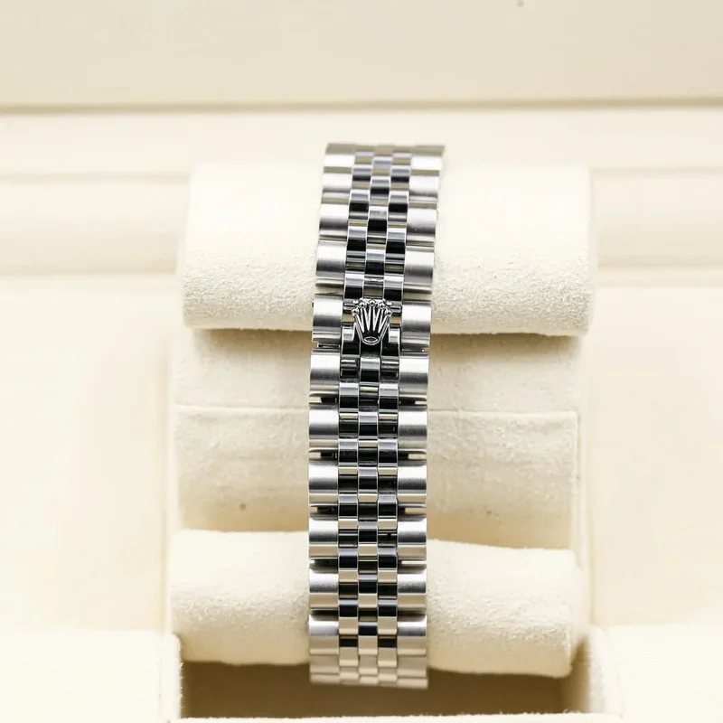 Thumb Datejust 31 Stainless Steel Fluted / Jubilee / Blue - Diamond