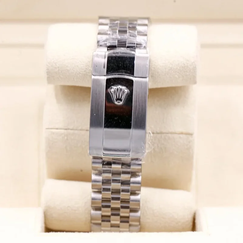 Thumb Datejust 36 Stainless Steel / Fluted / Black / Jubilee