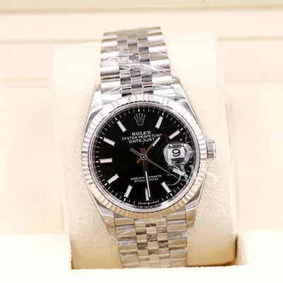 Datejust 36 Stainless Steel / Fluted / Black / Jubilee