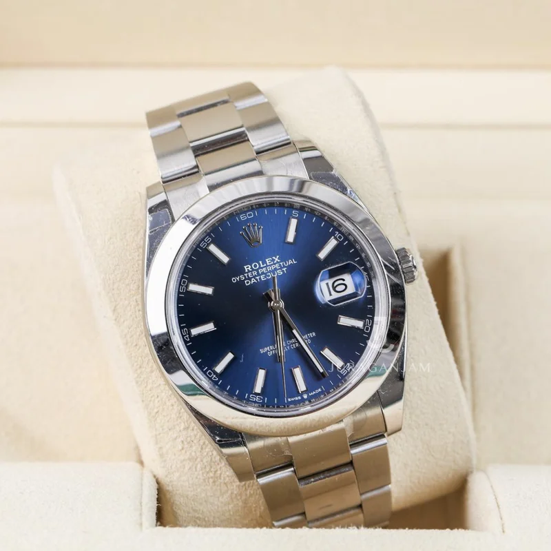 Datejust 41 Stainless Steel Smooth / Oyster / Blue