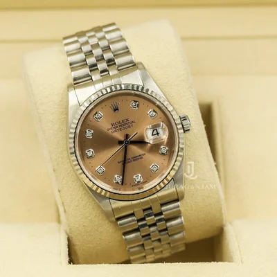 Datejust 36 / Pink / Diamond / Stainless Steel