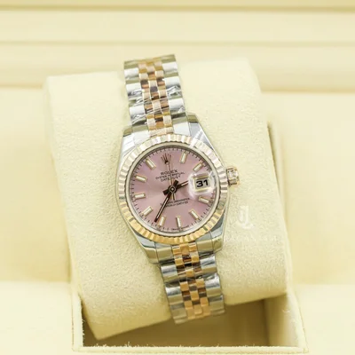 Lady-Datejust 26 Everose Fluted Pink Stick Jubilee