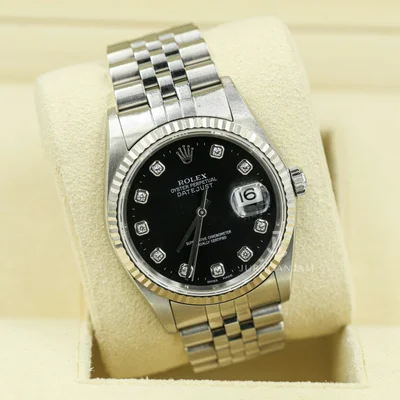 Datejust 36 16234 Steel / Black / Stick / Jubilee