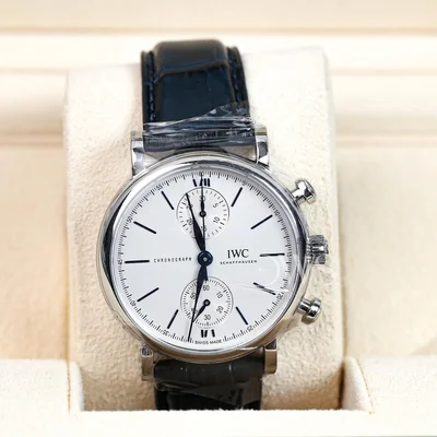 Portofino Chronograph 39 Stainless Steel / Silver - Blue