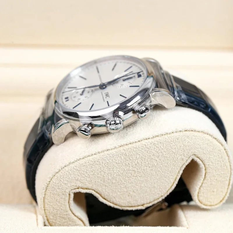 Thumb Portofino Chronograph 39 Stainless Steel / Silver - Blue