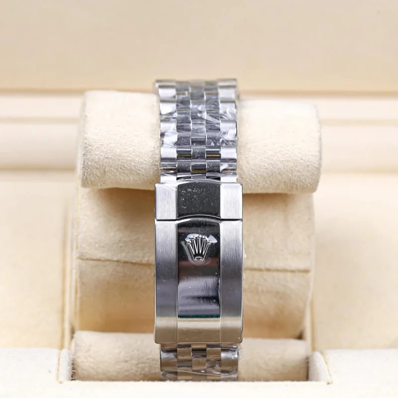 Thumb Datejust 41 Stainless Steel - Fluted / Green / Jubilee