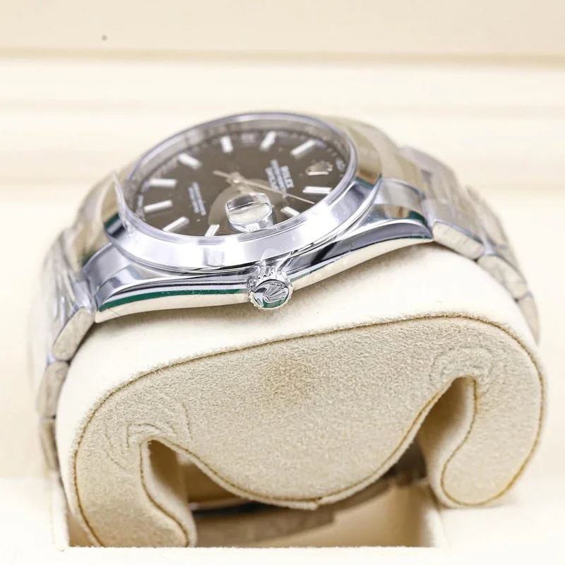 Thumb Datejust 41 Stainless Steel Smooth / Oyster / Black