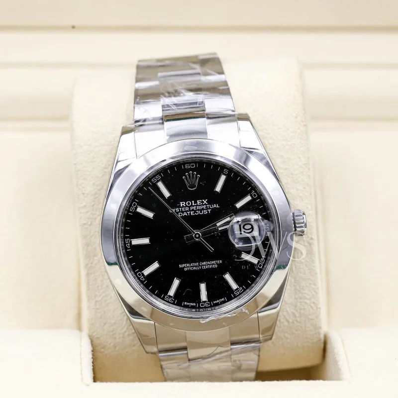 Datejust 41 Stainless Steel Smooth / Oyster / Black
