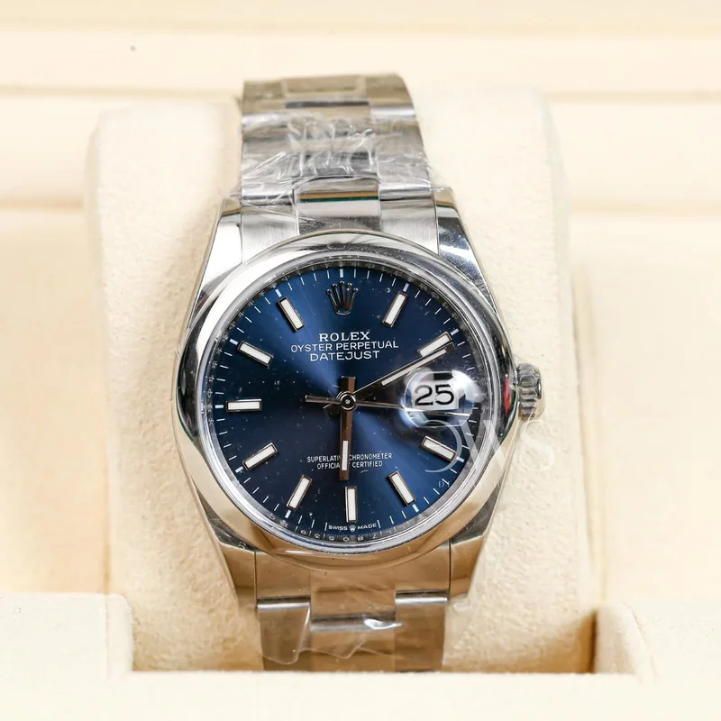 Datejust 36 Stainless Steel / Domed / Blue / Oyster