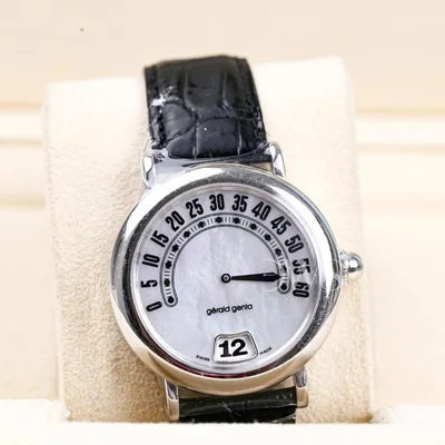 Retrograde Jumping Hour 18K White Gold