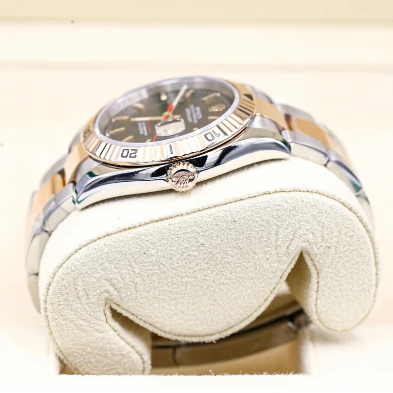 Thumb Datejust 36 Turn O Graph / Black / Two Tone / Jubilee