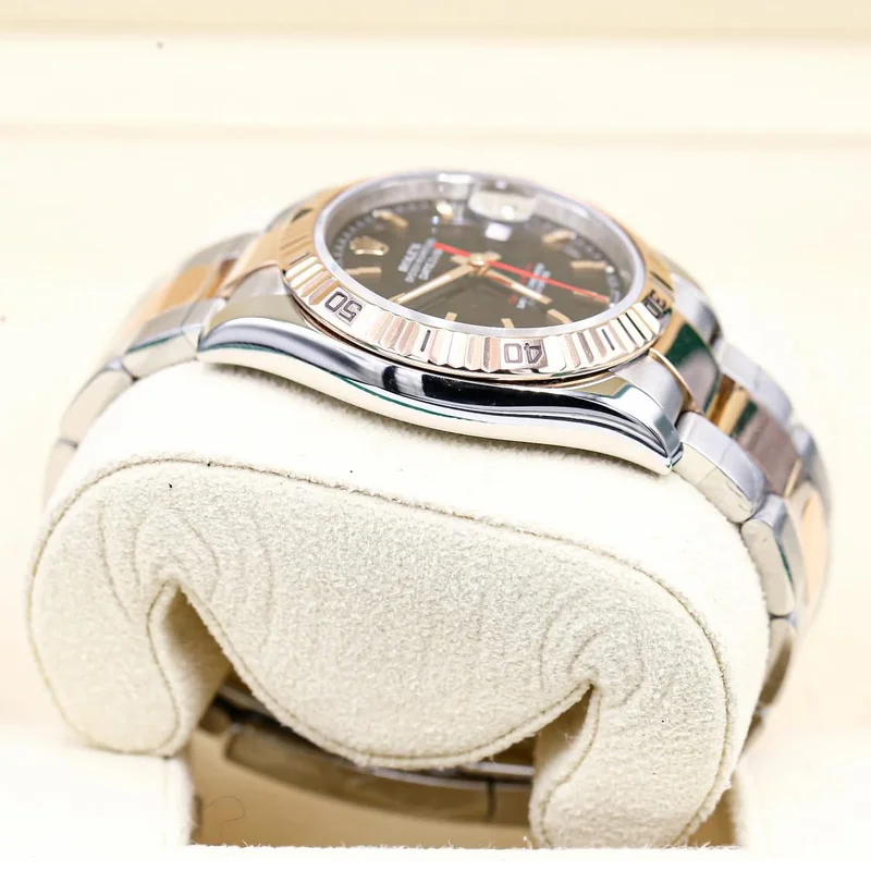 Thumb Datejust 36 Turn O Graph / Black / Two Tone / Jubilee