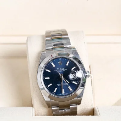 Datejust 41 Stainless Steel Smooth / Oyster / Blue