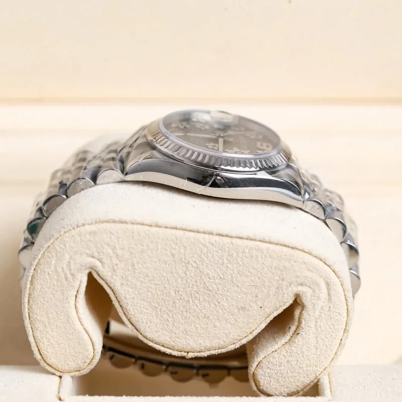 Thumb Datejust 31 Stainless Steel Fluted / Jubilee / Dark Rhodium Floral