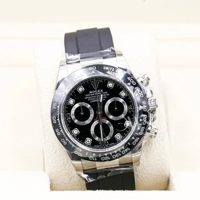 Cosmograph Daytona White Gold / Cerachrom / Black - Diamond / Oysterflex