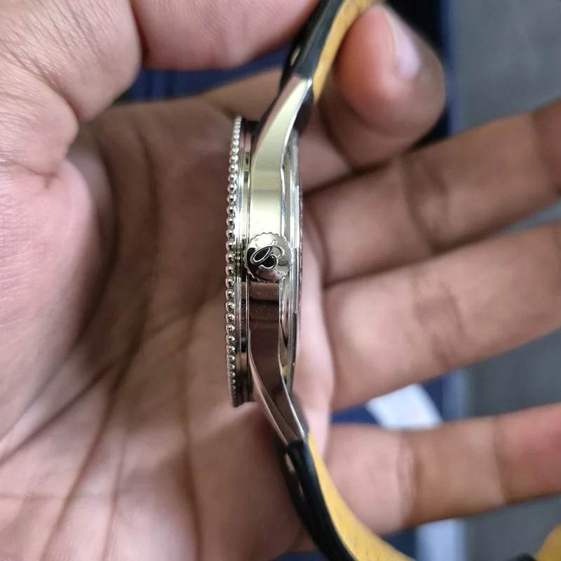 Thumb Navitimer Automatic 41 Automatic Stainless Steel / Black / Croco / Folding